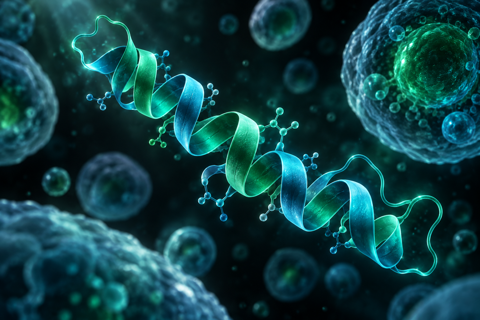 Conceptual molecular illustration